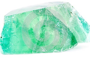 Green semi-precious stone close-up