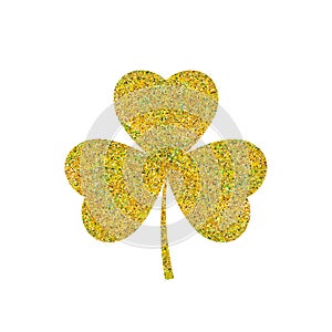 Green Shamrock leave icon - Saint Patricks Day symbol