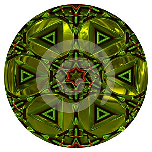 Green shiny orb or button