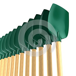 Green shovels