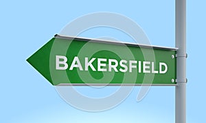 Green signpost bakersfield