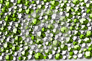 Green and silver texture