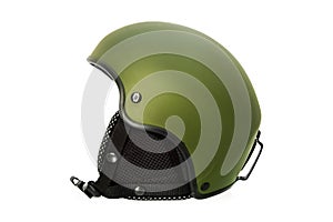 Green Ski Helmet