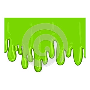 Green slime icon, bright splash or splat