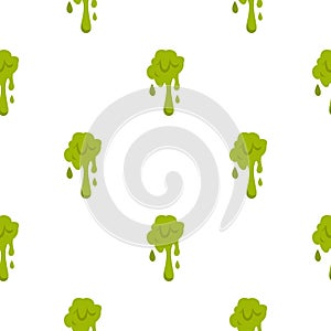 Green slime spot pattern seamless