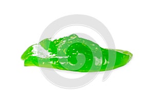 Green slime toy isolated on white