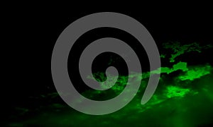 Green smoke abstract background.Abstract Green smoke mist fog on a black background. Texture, isolated.Powerful smoke abstract. photo