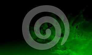 Green smoke abstract background.Abstract Green smoke mist fog on a black background. Texture, isolated.Powerful smoke abstract. photo