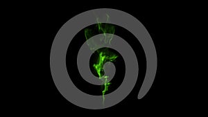 Green Smoke Steam Cloud Loopable Graphic Element V2