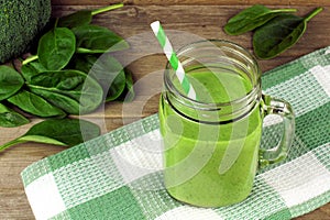 Green smoothie with spinach