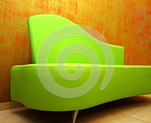 Green sofa