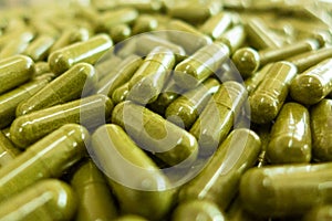 Green soft gel capsule