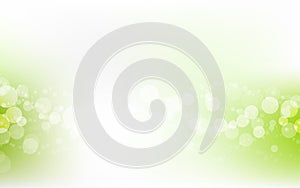 Green Soft Pastel Bokeh Pale White Abstract Background photo