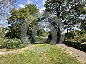 Green space, close to the River Aire in, Gargrave, Yorkshire, UK