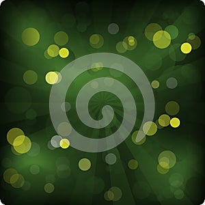 Green sparkling festive background for celebrations