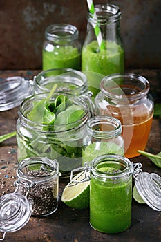 Green spinach smoothie