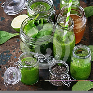 Green spinach smoothie