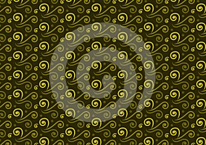 Green spiral pattern wallpaper for use with design layouts