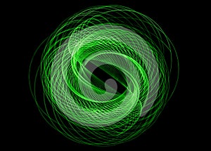 Green Spirograph pendulum photo