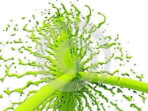 Green splash