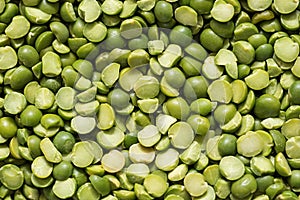 Green Split Pea Macro Background Texture