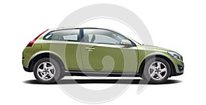 Volvo C30 side view isolated