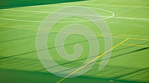 Green sport soccer grass field for multiple sports