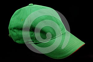 Green sports cap