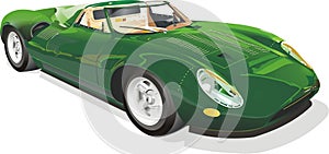 Green Sports Car photo