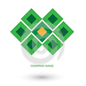 Green square logo