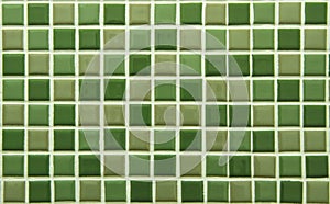 Green square tiles pattern