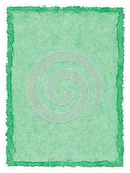 Green Stained Paper