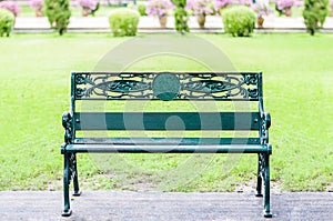 Green Stainless Steel bench