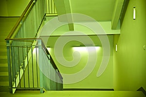 Green staircase