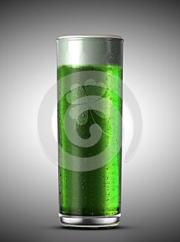 Green Stange Beer Pint