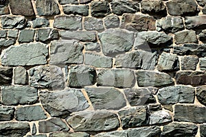 Green stone texture - old wall background