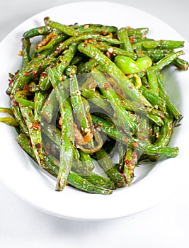Green string beans chinese dish