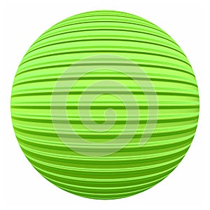 Green striped decoration ball