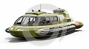 Green Submarine 3d Model Inspired By Ralph Mcquarrie - Stunning Realistic Rendering