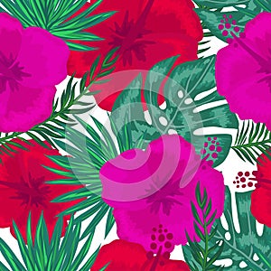 Green summer tropical background