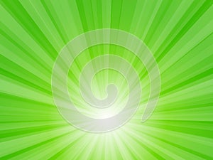 Green Sunburst Background