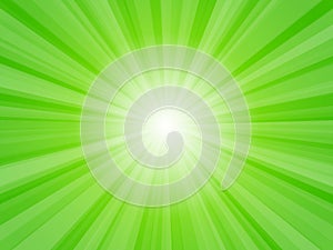 Green Sunburst Background