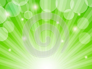 Green Sunburst Background