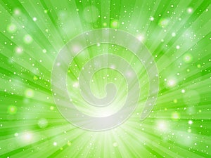 Green Sunburst Background