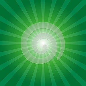 Green sunburst background