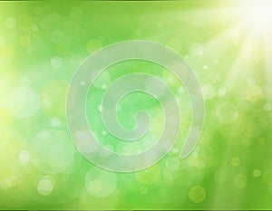 Green Sunburst Background