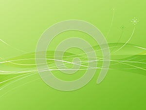 Green Swooshie Background