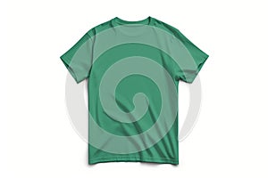 Green T-Shirt on White Background