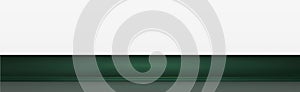 Green table top on white panoramic background, promotional web template - Vector