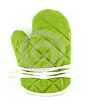 Green tableware or Kitchen glove